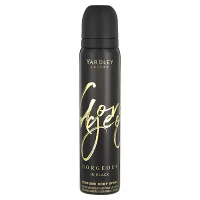 Yardley Gorgeous Black Perfumed Body Spray 90ml Yardley Gorgeous Black Perfumed Body Spray 90ml