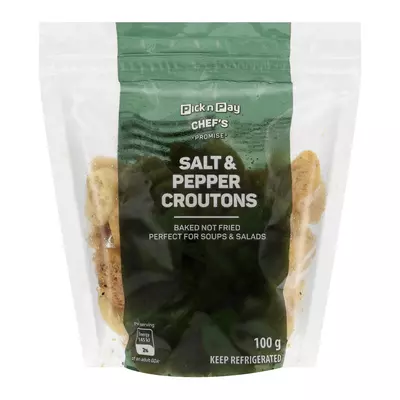 PnP Croutons with Salt & Black Pepper 100g PnP Croutons with Salt & Black Pepper 100g