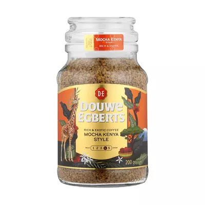 Douwe Egberts Instant Coffee Mocha Kenya Style 200g Douwe Egberts Instant Coffee Mocha Kenya Style 200g