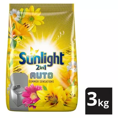 Sunlight Summer Sensations 2in1 Auto Washing Powder Detergent 3kg