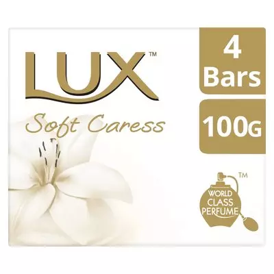 LUX Soft Caress Cleansing Bar Soap 4x100g