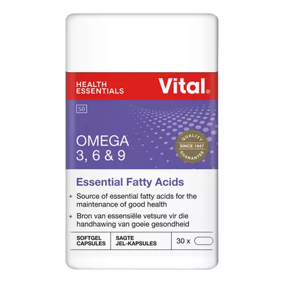 Vital Omega 3 6 And 9 Capsules 30ea