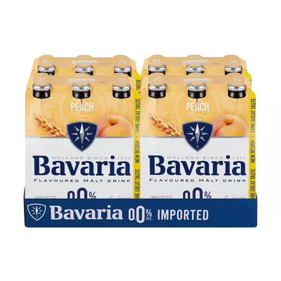Bavaria Malt 0% Peach NRB 330ml x 24 Bavaria Malt 0% Peach NRB 330ml x 24