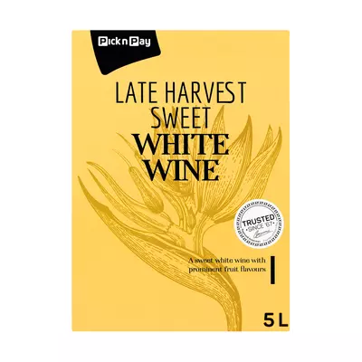 PnP Late Harvest White 5L x 4