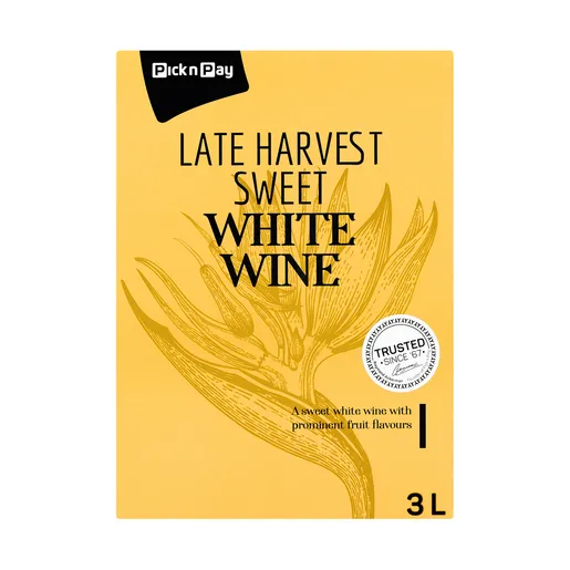 PnP Late Harvest White 3L x 4