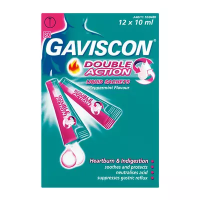 Gaviscon Double-action Antacid Liquid Sachet 10ml