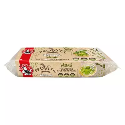 Bakers Vitasnack Wasabi Rice Crackers 100g Bakers Vitasnack Wasabi Rice Crackers 100g