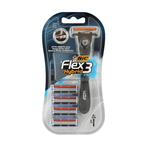 Bic Flex 4easy Razors + 4 Cartridges