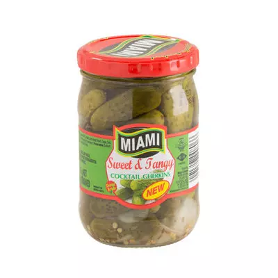 Miami Sweet & Tangy Cocktail Gherkins 265g
