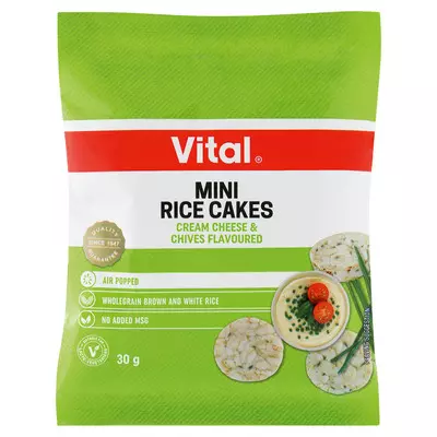Vital Mini Rice Cream Cheese & Chives 30g