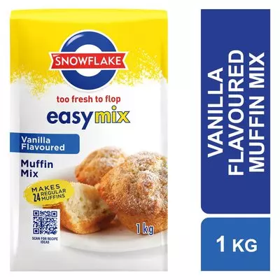 Snowflake Easy Mix Vanilla Flavoured Muffin Mix 1kg Snowflake Easy Mix Vanilla Flavoured Muffin Mix 1kg