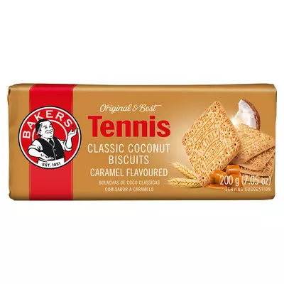 Bakers Tennis Biscuits Caramel 200g Bakers Tennis Biscuits Caramel 200g