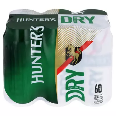Hunters Dry Can 440ml x 6