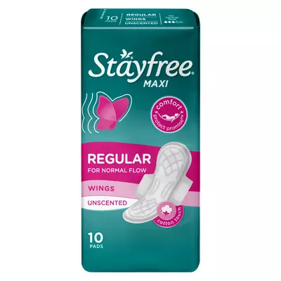 Stayfree Maxi Thick Wings Regular 10ea