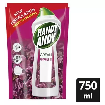 Handy Andy Potpourri Multipurpose Cleaning Cream Refill 750ml Handy Andy Potpourri Multipurpose Cleaning Cream Refill 750ml