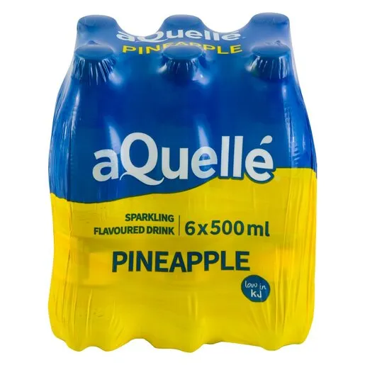 Aquelle Pineapple Sparkling Flavoured Drink 500ml x 6 Aquelle Pineapple Sparkling Flavoured Drink 500ml x 6