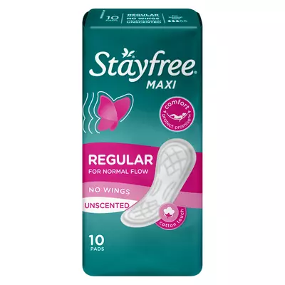 Stayfree Maxi Thick No Wing Unscent 10ea