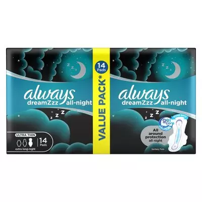 Always Ultra Sanitary Pads Night 14 Pack