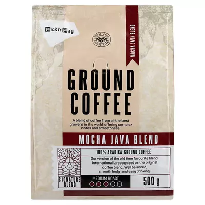 PnP Mocha Java Blend Ground Filter Coffee 500g