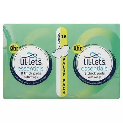 Essential Unscented Duo Pads 16ea