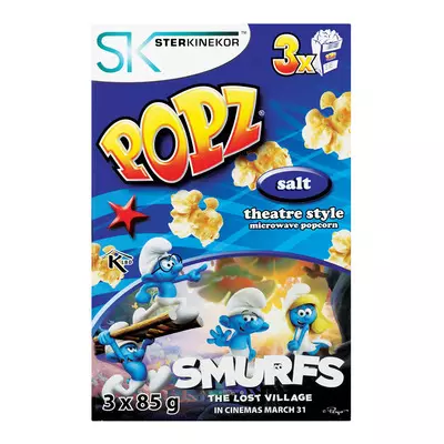 Popz Microwave Popcorn Salted 85g 3 Pack Popz Microwave Popcorn Salted 85g 3 Pack