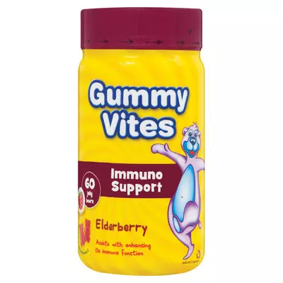 Gummy Vites Immuno Suppor Elderberry 60's