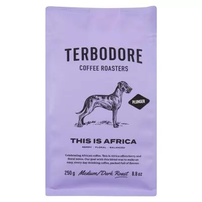 Terbodore Coffee This Is Africa Plunger 250g Terbodore Coffee This Is Africa Plunger 250g