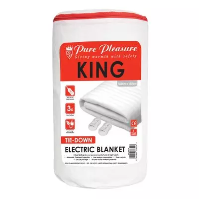Pure Pleasure King Non Fitted Electric Blanket 183x150cm Pure Pleasure King Non Fitted Electric Blanket 183x150cm