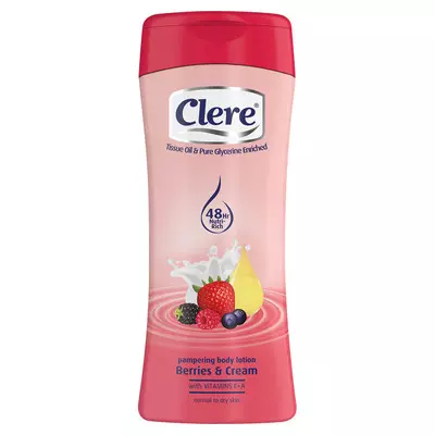 Clere Hand & Body Lotion Berries & Cream 400ml Clere Hand & Body Lotion Berries & Cream 400ml