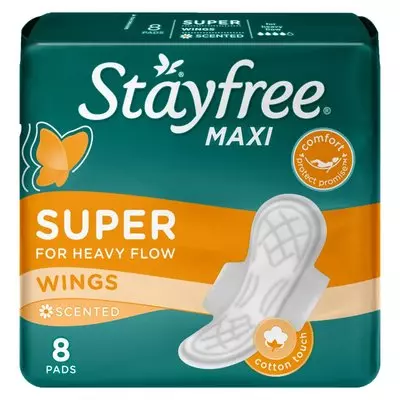 Stayfree Pads Maxi Thick Wings Scented 8ea Stayfree Pads Maxi Thick Wings Scented 8ea