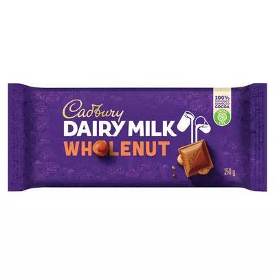 Cadbury Slab Wholenut 150g Cadbury Slab Wholenut 150g