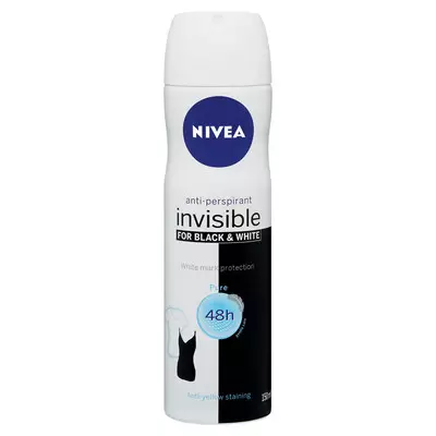 Nivea Invisible Black & White Deodorant 150ml Nivea Invisible Black & White Deodorant 150ml