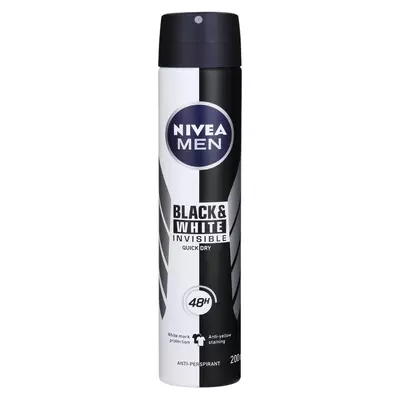 Nivea Deo Black & White Male Anti Perspirant 200ml Nivea Deo Black & White Male Anti Perspirant 200ml