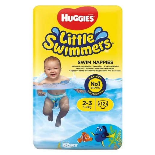 Huggies Little Swimmers Nappies 2-3 12's Huggies Little Swimmers Nappies 2-3 12's