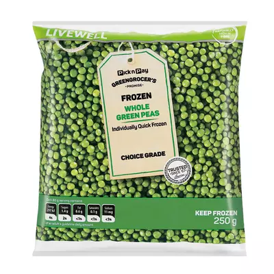 PnP Live Well Whole Green Peas 250g