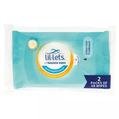 Lil-lets Feminine Wipes Chamomile 10's Lil-lets Feminine Wipes Chamomile 10's