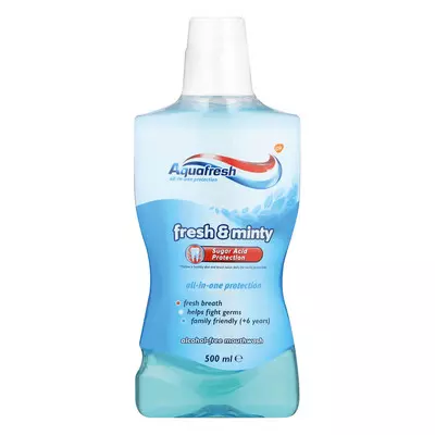 Aquafresh Mouthwash Fresh & Minty 500ml