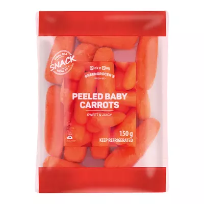 PnP Peeled Baby Carrots 150g