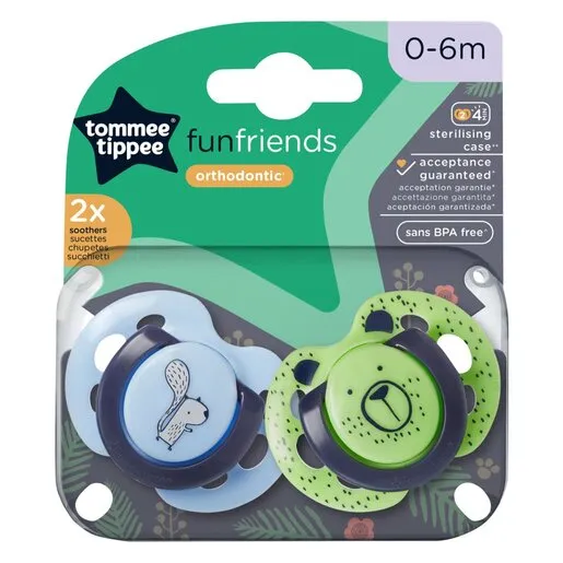 Tommee Tippee Close To Nature Fun Soother 0-6 Months