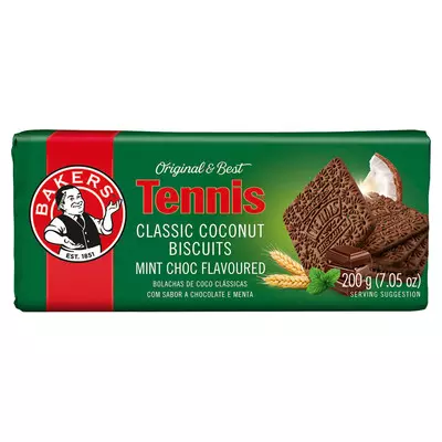 Bakers Tennis Choc Mint Biscuit 200g