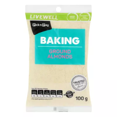 PnP Live Well Raw Almond Ground 100g
