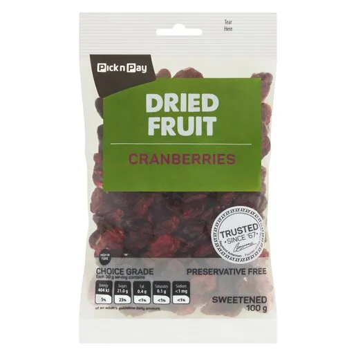 PnP Cranberry 100g PnP Cranberry 100g