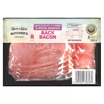 PnP Back Bacon 200g
