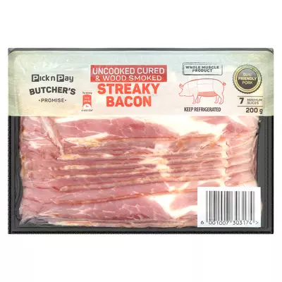 PnP Streaky Bacon 200g