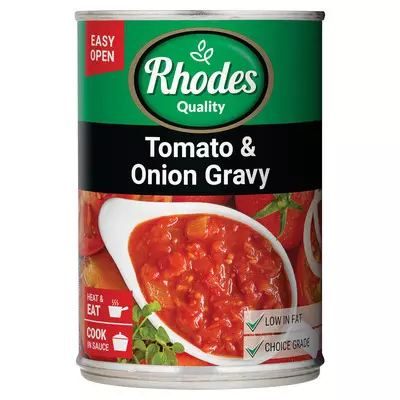 Rhodes Tomato & Onion Gravy 410g Rhodes Tomato & Onion Gravy 410g