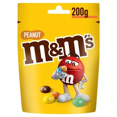 M&m's Candy Coated Choc Peanut 200g
