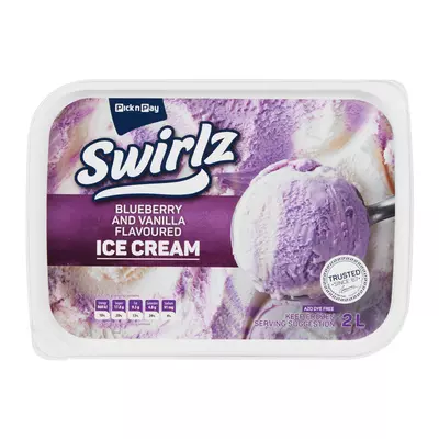 PnP Vanilla Blueberry Ice Cream 2L