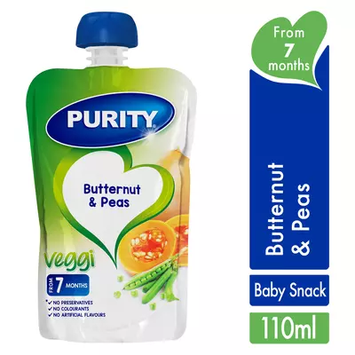 PURITY Pouch Butternut and Peas 110ml from 6 Months