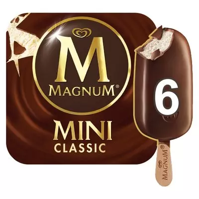 MAGNUM Mini Classic Ice Cream in Dark Chocolate Multi-Pack 6x60ml