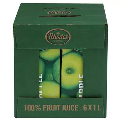 Rhodes 100% Apple Fruit Juice Blend 1l x 6